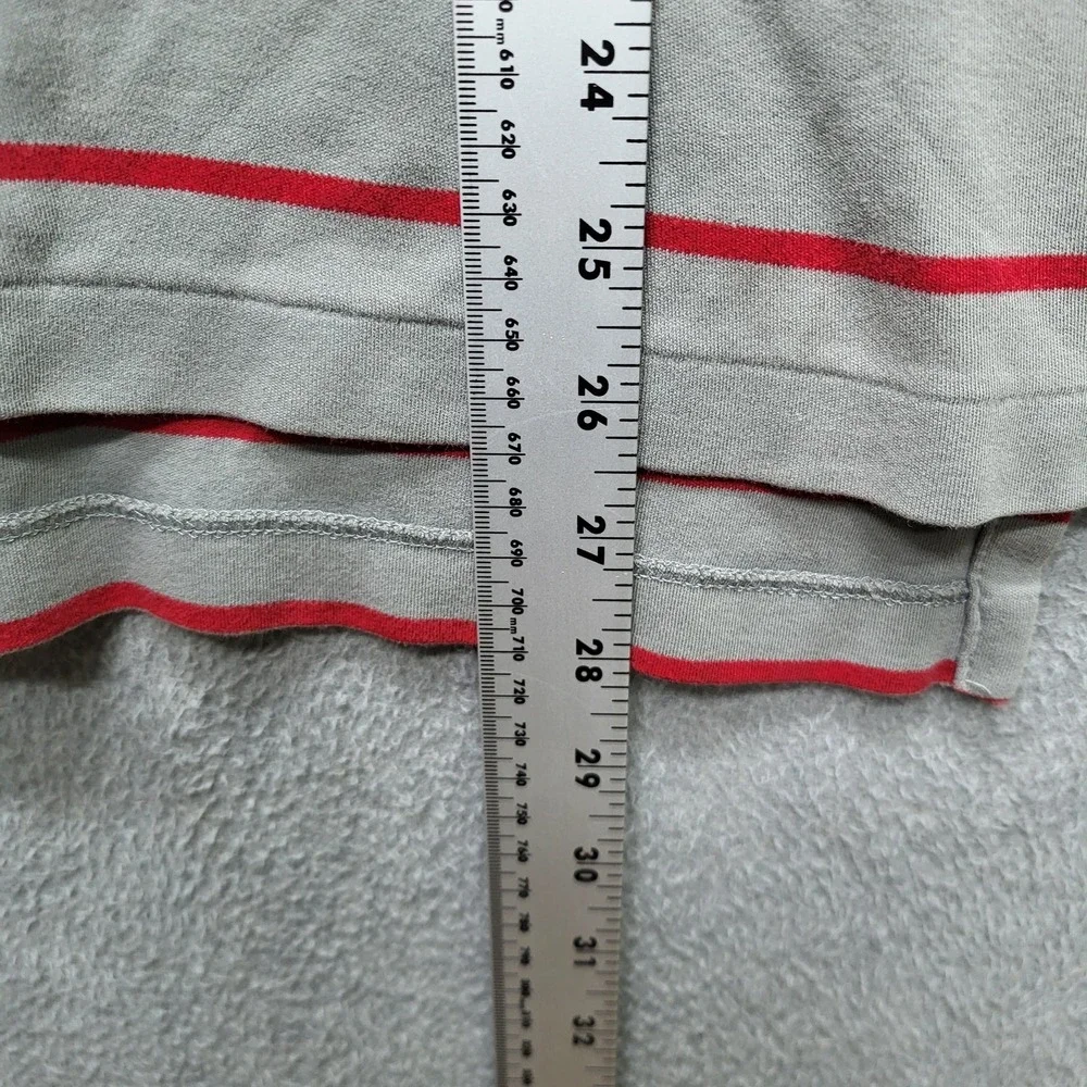 Polo Ralph Lauren Men Polo XL‎ Gray Pony Embroidery Striped Short Sleeve
